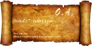 Oskó Adelina névjegykártya